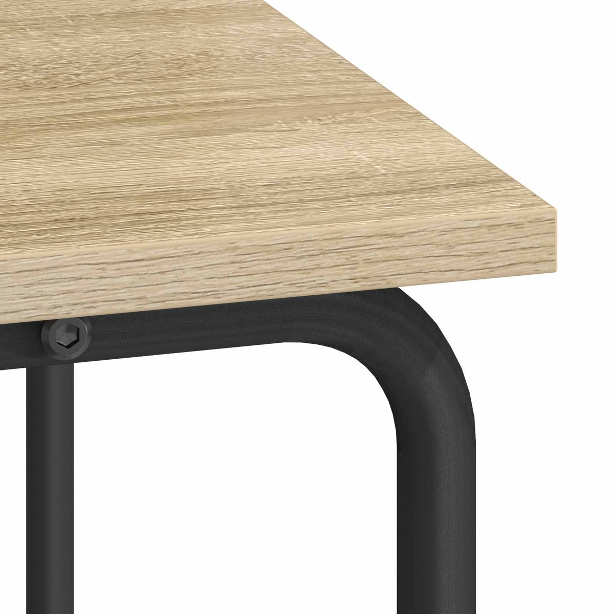 Office Desk Storage Oak 100x50x91cm