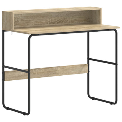 Office Desk Storage Oak 100x50x91cm
