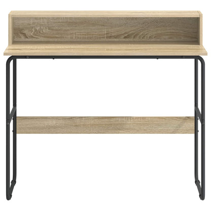 Office Desk Storage Oak 100x50x91cm