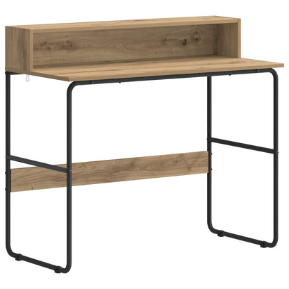 Office Desk Storage Artisan Oak 100x50x91cm