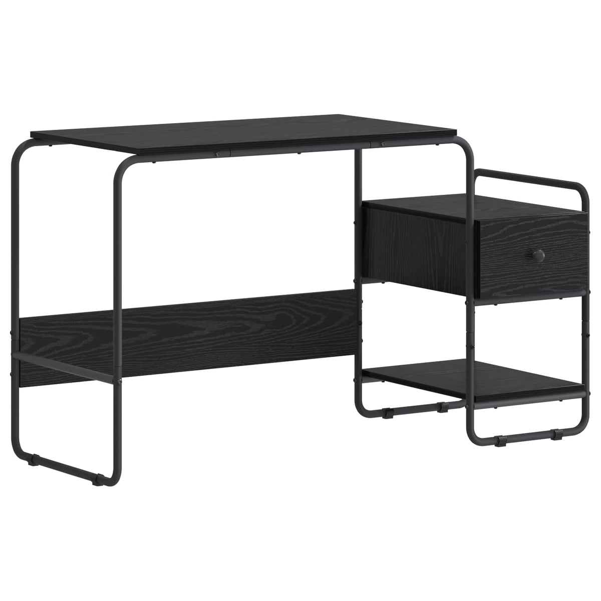 Office Desk With Storage 131.5x50x75.5cm