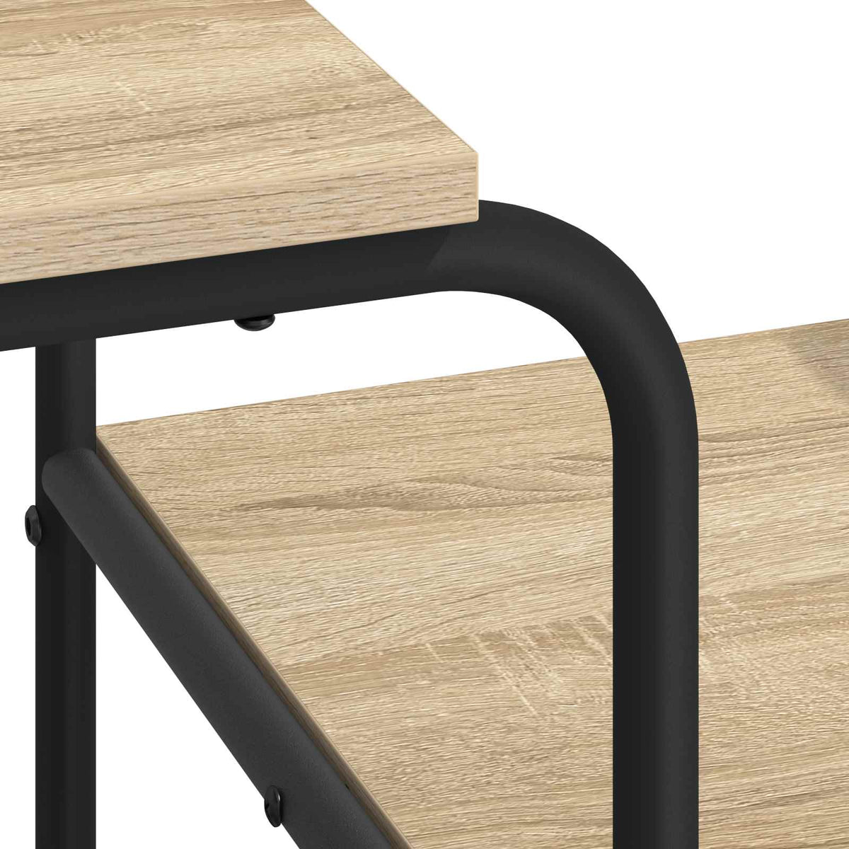 Office Desk Storage Oak 131.5x50x75.5cm