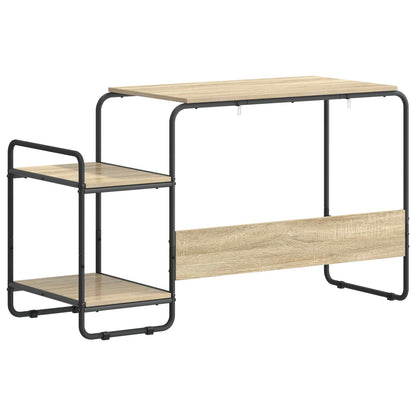 Office Desk Storage Oak 131.5x50x75.5cm