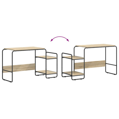 Office Desk Storage Oak 131.5x50x75.5cm