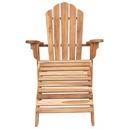 Natural Teak Adirondack Chair 78x155x94cm