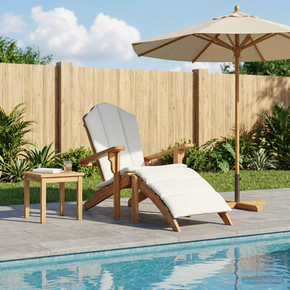 Teak Adirondack Chair Natural 78x155x94cm