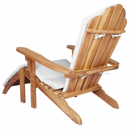 Teak Adirondack Chair Natural 78x155x94cm