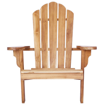 Outdoor Adirondack Chair Natural Timber 78x93x94cm