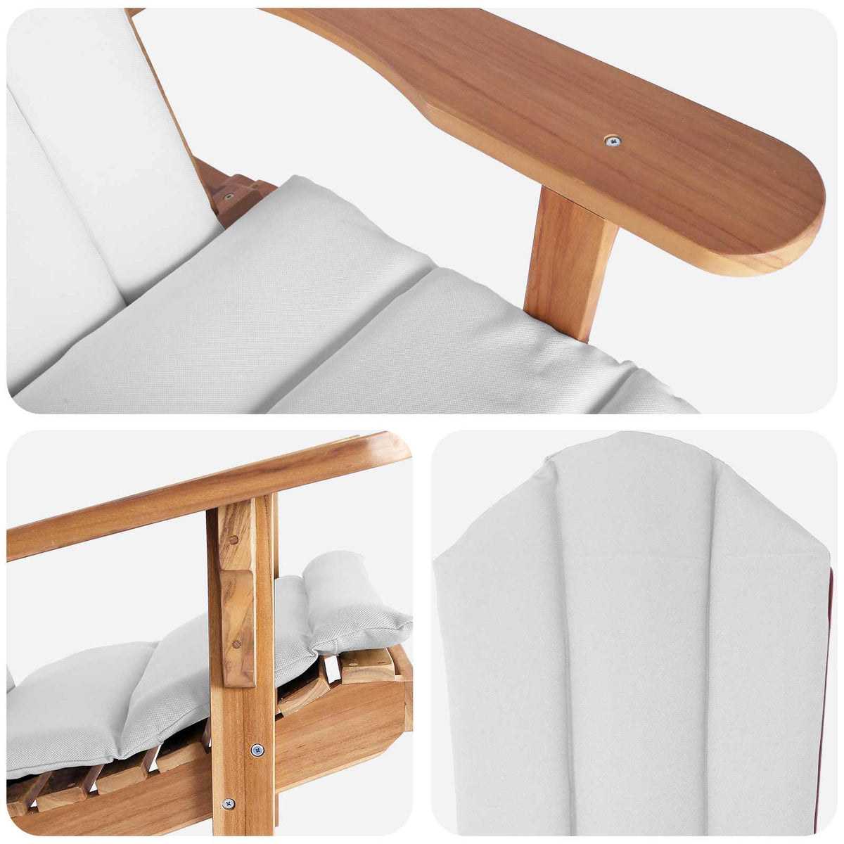 Natural Teak Outdoor Chair 78x93x94cm