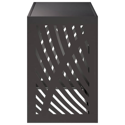 Air Conditioner Cover Black Steel 90x40x60cm