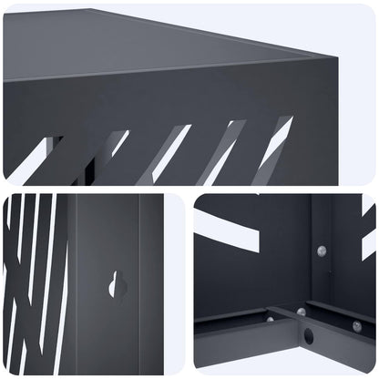 Air Conditioner Cover Steel Anthracite 90x40x60cm