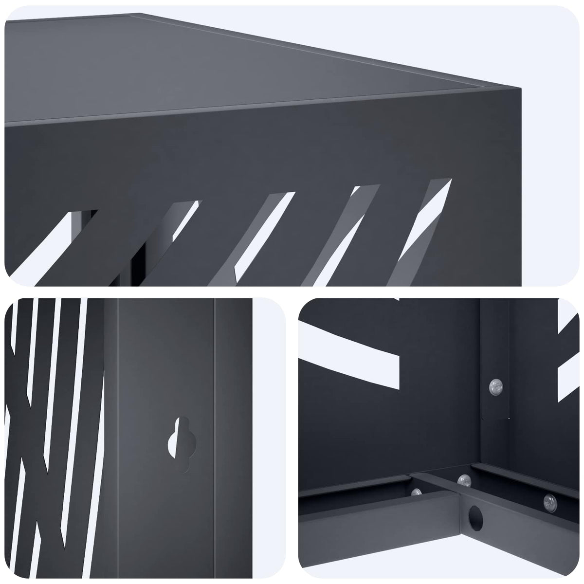 Air Conditioner Cover Steel Anthracite 100x50x70cm