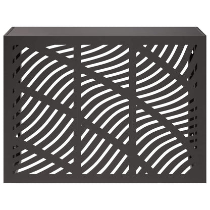 Air Conditioner Cover Steel Black 110x50x80cm