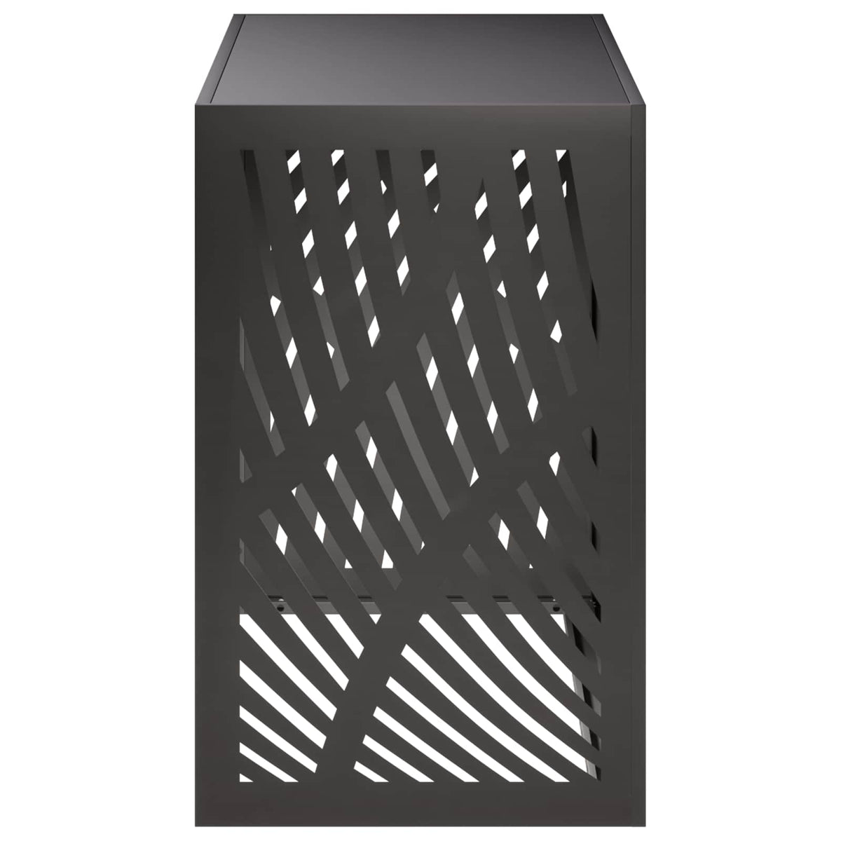 Air Conditioner Cover Steel Black 110x50x80cm