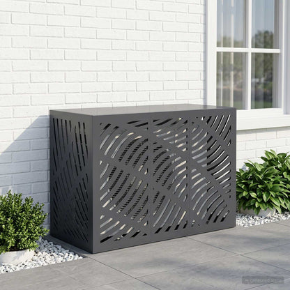 Air Conditioner Cover Steel Anthracite 110x50x80cm