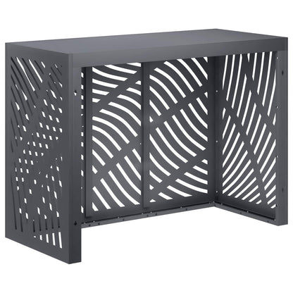 Air Conditioner Cover Steel Anthracite 110x50x80cm