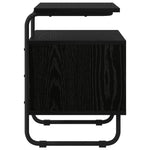 Black Oak Bedside Cabinet Engineered Wood | HomeAndLiving