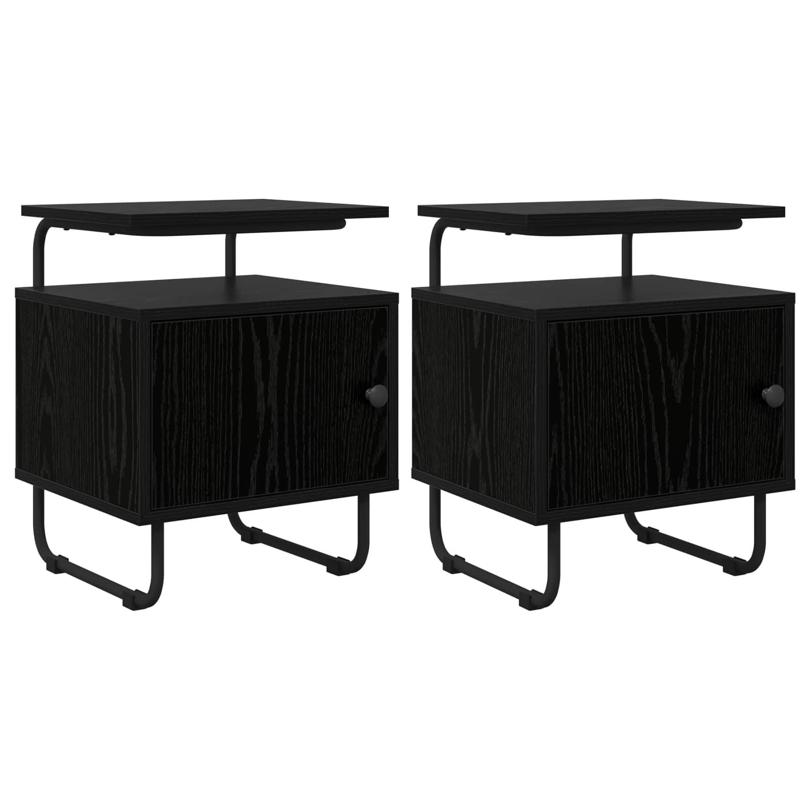 Black Oak Bedside Tables Set of 2 | HomeAndLiving