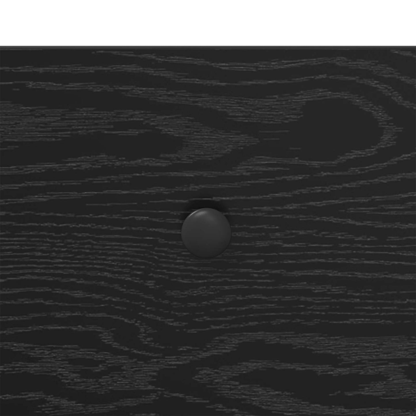 Black Oak Bedside Cabinet Drawer Shelf | HomeAndLiving - 9