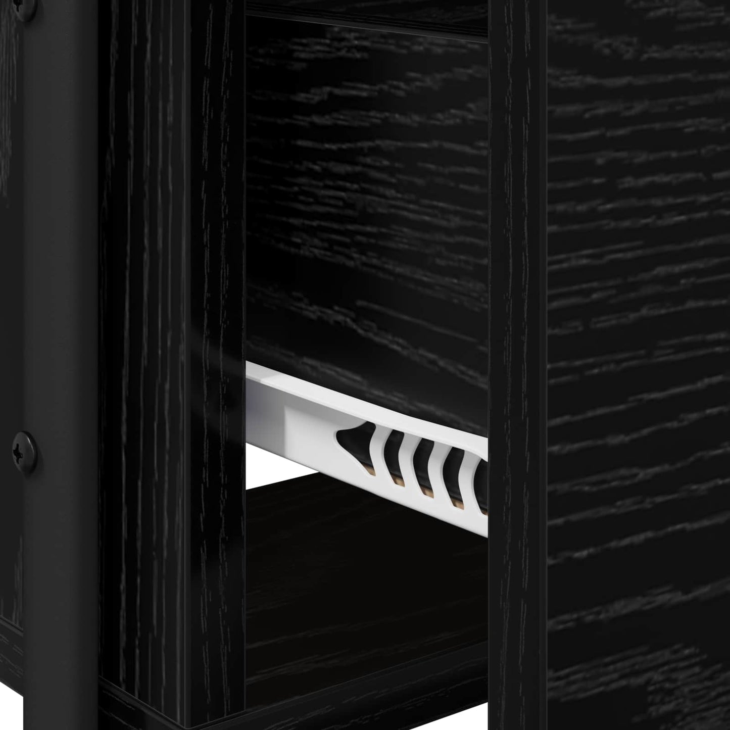 Black Oak Dressing Table Drawer Mirror | HomeAndLiving - 8