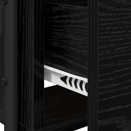 Black Oak Dressing Table Drawer Mirror | HomeAndLiving - 8