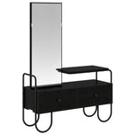 Black Oak Dressing Table Drawer Mirror | HomeAndLiving