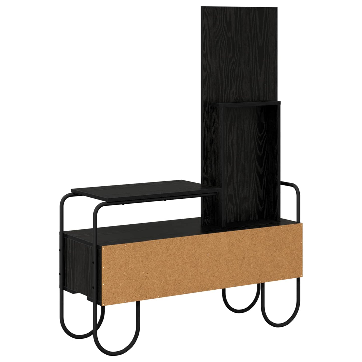Black Oak Dressing Table Drawer Mirror | HomeAndLiving - 7