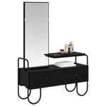 Black Oak Dressing Table Drawer Mirror | HomeAndLiving