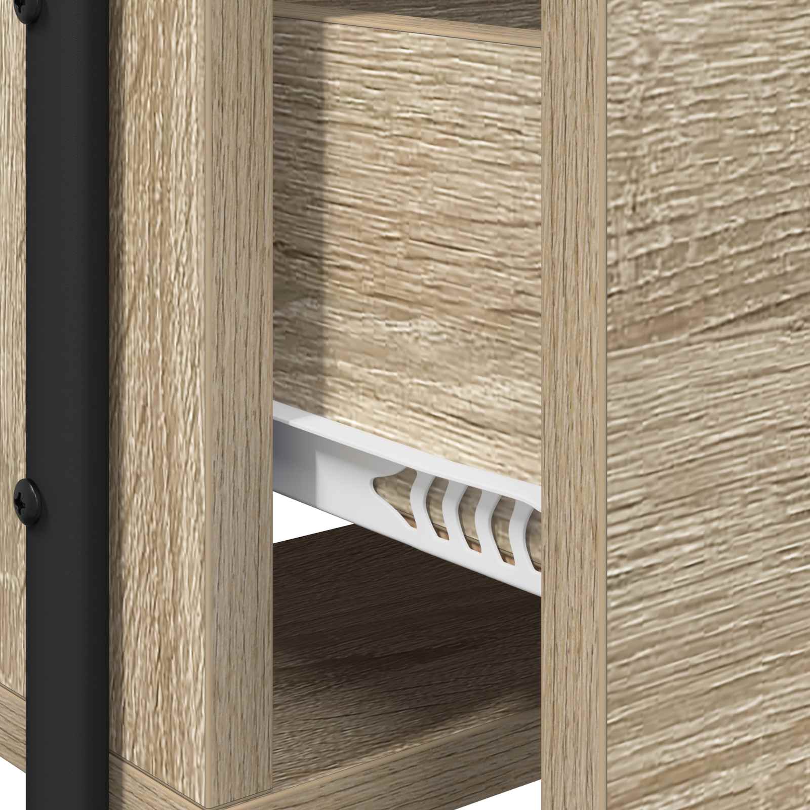 Dressing Table Sonoma Oak 2 Drawer Mirror | HomeAndLiving - 8