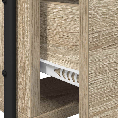 Dressing Table Sonoma Oak 2 Drawer Mirror | HomeAndLiving - 8