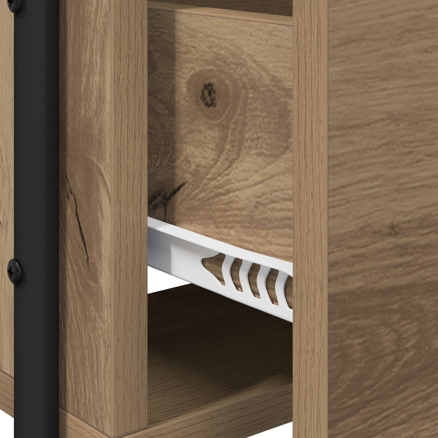 Oak Dressing Table 2 Drawers Mirror | HomeAndLiving - 7