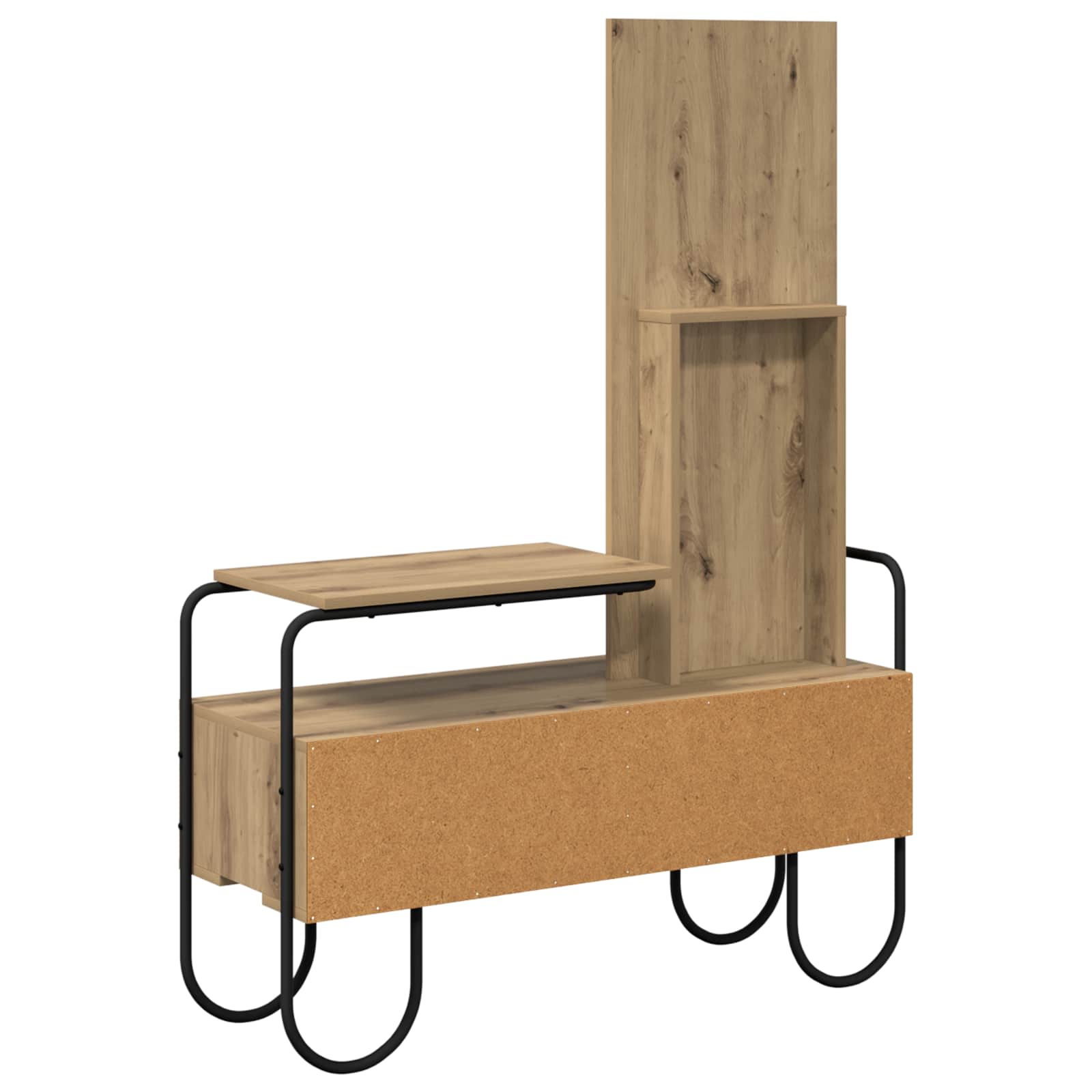 Oak Dressing Table 2 Drawers Mirror | HomeAndLiving - 6