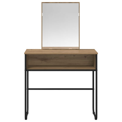 Artisan Oak Dressing Table 81cm Mirror | HomeAndLiving - 4