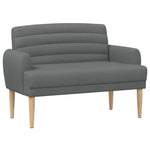 Button Tufted Loveseat Dark Grey Velvet | HomeAndLiving