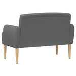 Button Tufted Loveseat Dark Grey Velvet | HomeAndLiving