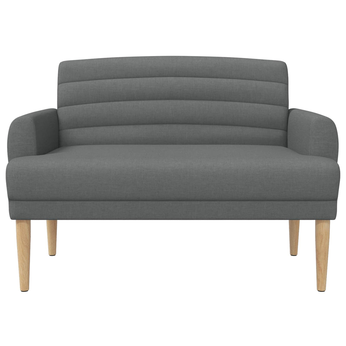 Button Tufted Loveseat Dark Grey Velvet | HomeAndLiving - 3