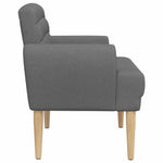 Button Tufted Loveseat Dark Grey Velvet | HomeAndLiving