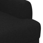 Button Tufted Loveseat Black Velvet 2 Seater | HomeAndLiving