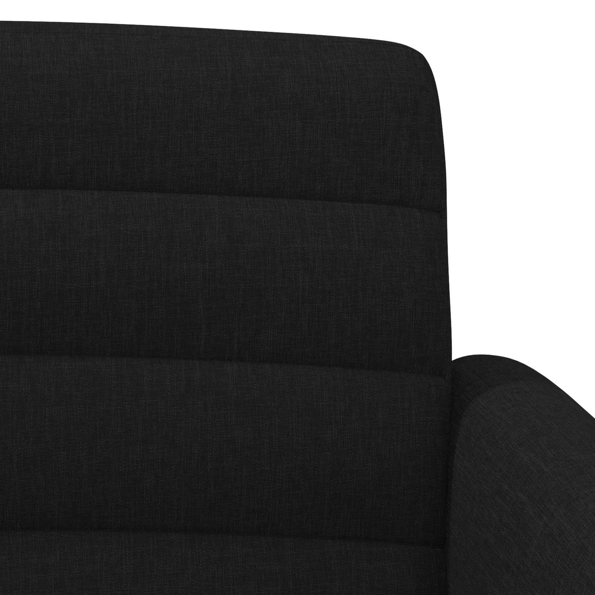 Button Tufted Loveseat Black Velvet 2 Seater - 116×67×80cm - 7
