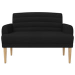 Button Tufted Loveseat Black Velvet 2 Seater | HomeAndLiving