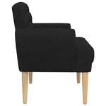 Button Tufted Loveseat Black Velvet 2 Seater | HomeAndLiving