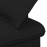 Button Tufted Loveseat Black Velvet 2 Seater | HomeAndLiving