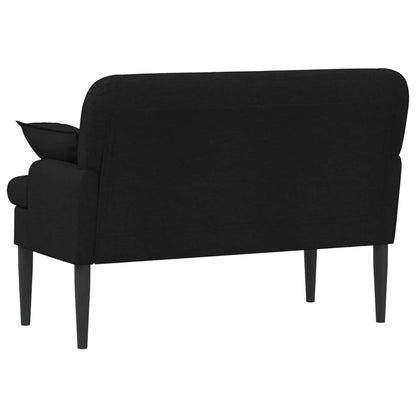 Button Tufted Loveseat Black Velvet 2 Seater - 111×68×80cm - 5