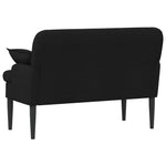 Button Tufted Loveseat Black Velvet 2 Seater | HomeAndLiving