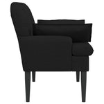 Button Tufted Loveseat Black Velvet 2 Seater | HomeAndLiving