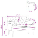 Button Tufted Loveseat Black Velvet 2 Seater | HomeAndLiving