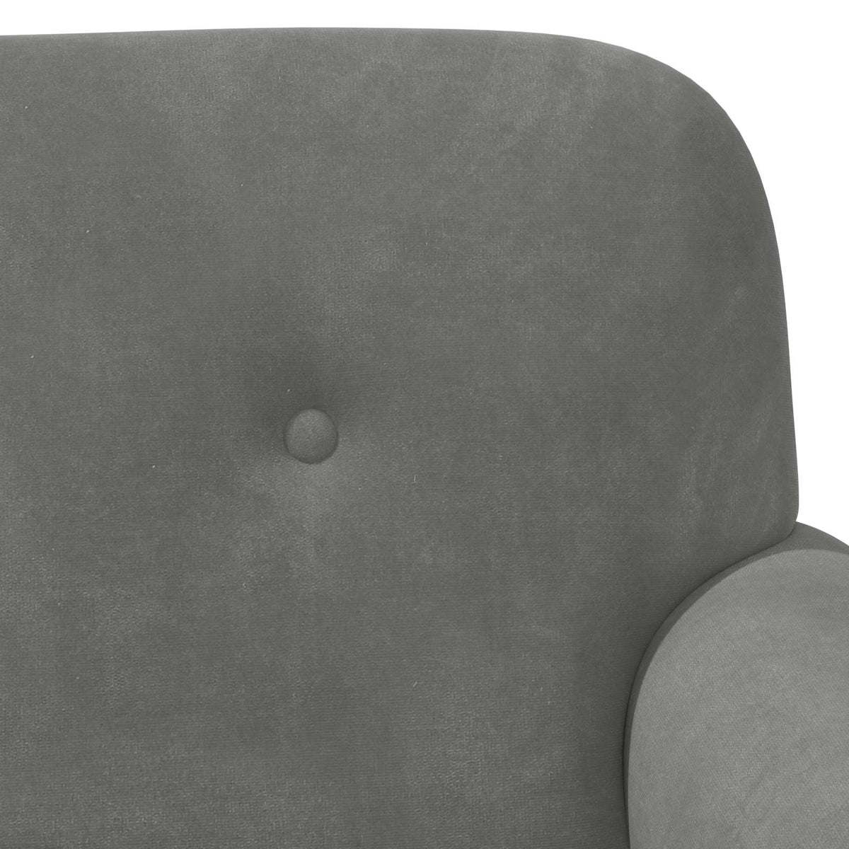 Velvet Button Tufted Loveseat Dark Grey | HomeAndLiving - 7
