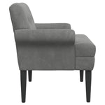 Velvet Button Tufted Loveseat Dark Grey | HomeAndLiving
