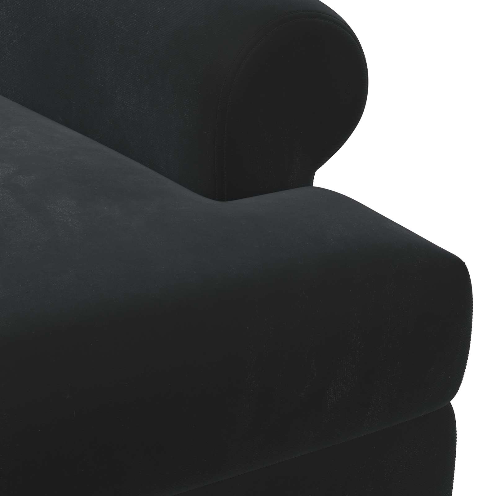 Black Velvet Button Tufted Loveseat Sofa | HomeAndLiving - 6