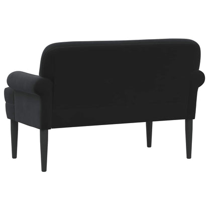 Black Velvet Button Tufted Loveseat Sofa | HomeAndLiving - 5
